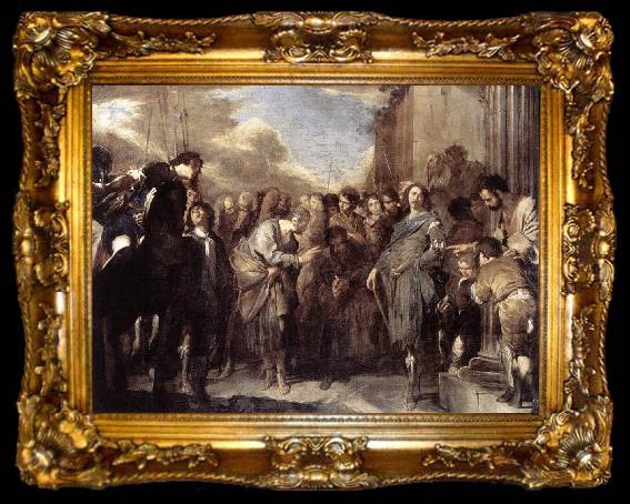 framed  CAVALLINO, Bernardo St Peter and Cornelius the Centurion dfg, ta009-2